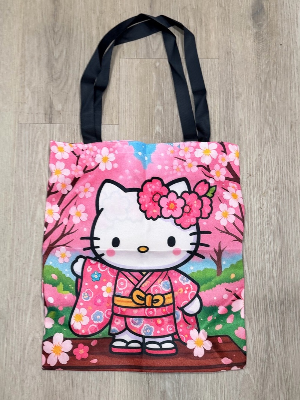 Hello Kitty Pink Sakura Kimono Tote